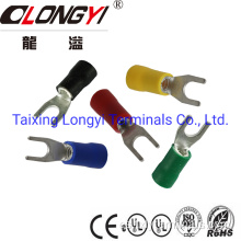 Terminales de espadas aisladas de PVC longyi f cobre de cobre